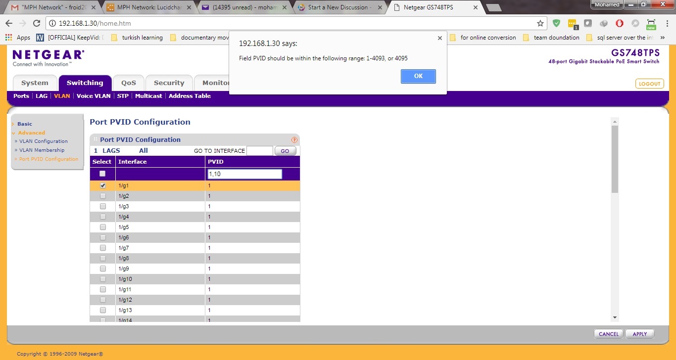 Trunking problem with Netgear gs7520setting multi... NETGEAR Communities